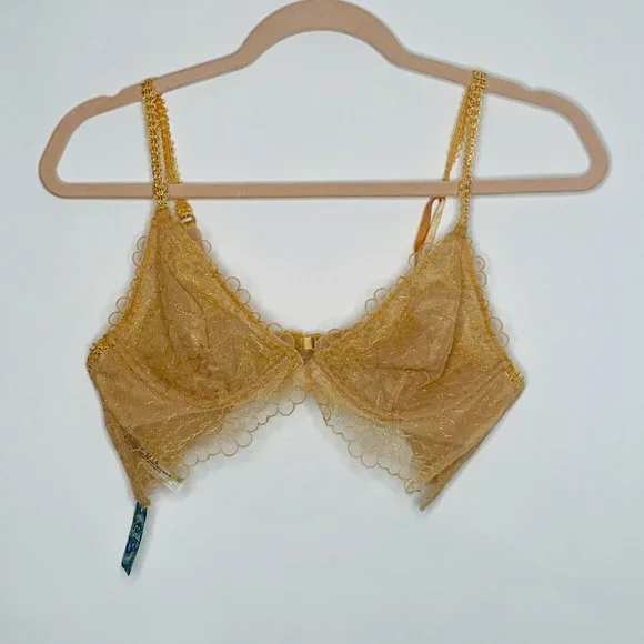 Free People Lucia Underwire Lace Bra Bralette 32C - Picture 3 of 4